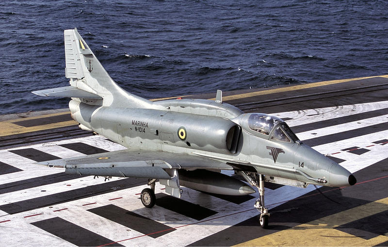 Illustration for article titled There's A Magical Place Where A-4 Skyhawks Still Fly Off Carriers?